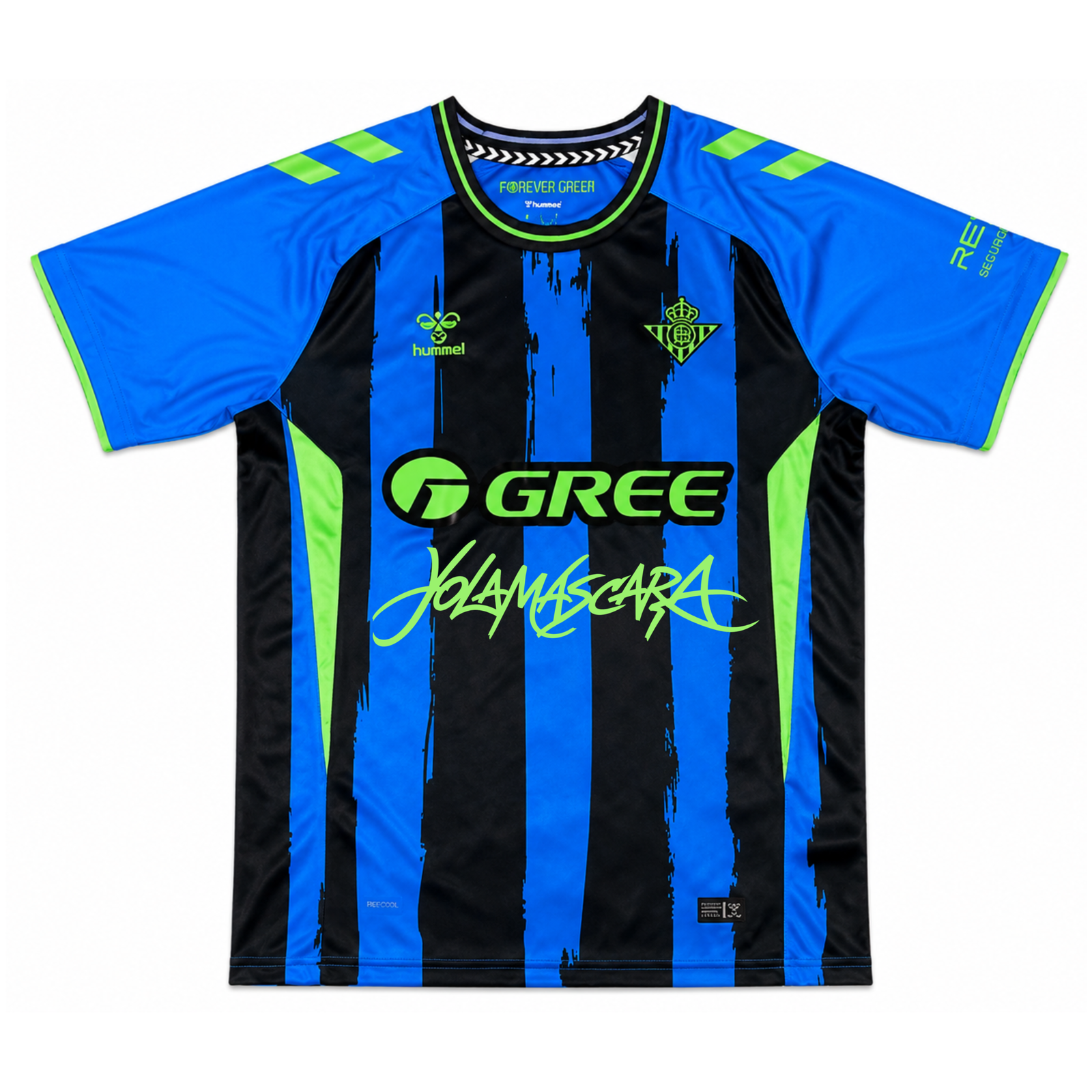 Real Betis x Yolamascara camiseta azul